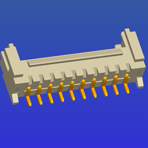 PH2.0mm间距单排带扣SMT